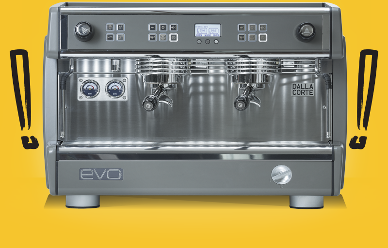 Evo 2 - Macchina per Caffè Espresso Professionale e Cappuccino